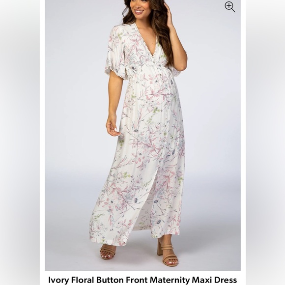 NWT Pinkblush Ivory Floral Dress - Picture 1 of 3